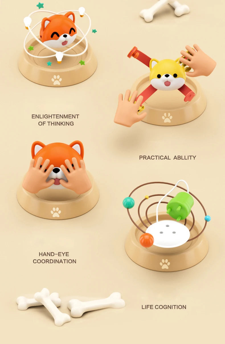 Montessori Sensory Toys Baby Busy Cube Activity Travel Toy Educational Learning Fidget Toys for Fine Motor Skills Children Gift