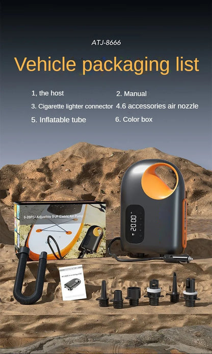 Electric Air Pump High Speed Inflator For Paddle Boards - Smarsty