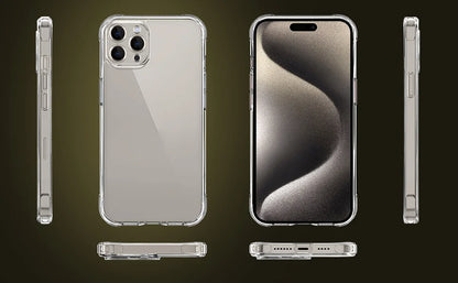 Transparent Shockproof iPhone Case For Multiple Models - Smarsty
