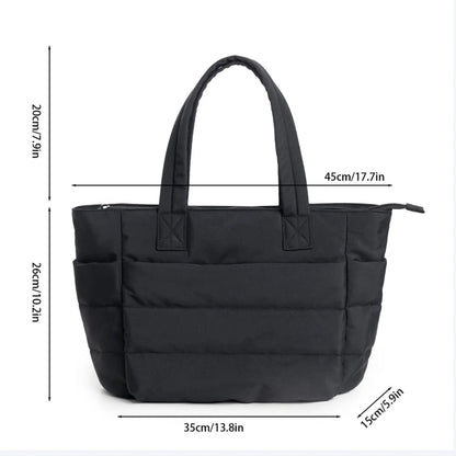 Large Capacity Women Tote Bag Lightweight Fluffy Travel - Smarsty