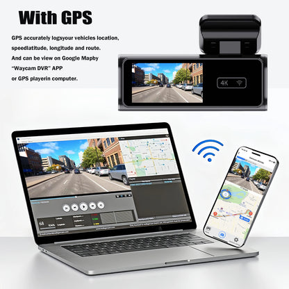 4K Dash Cam Ultra HD Car Front Night Vision Parking - Smarsty