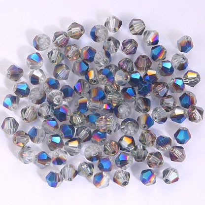 100Pcs 4MM Glass Bicone Beads for Jewelry Making - Smarsty