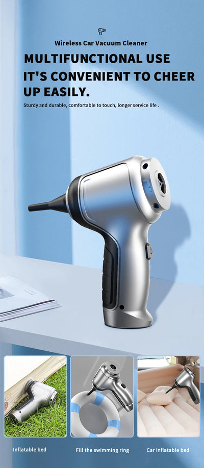Cordless Car Vacuum Cleaner With Strong Suction Power - Smarsty