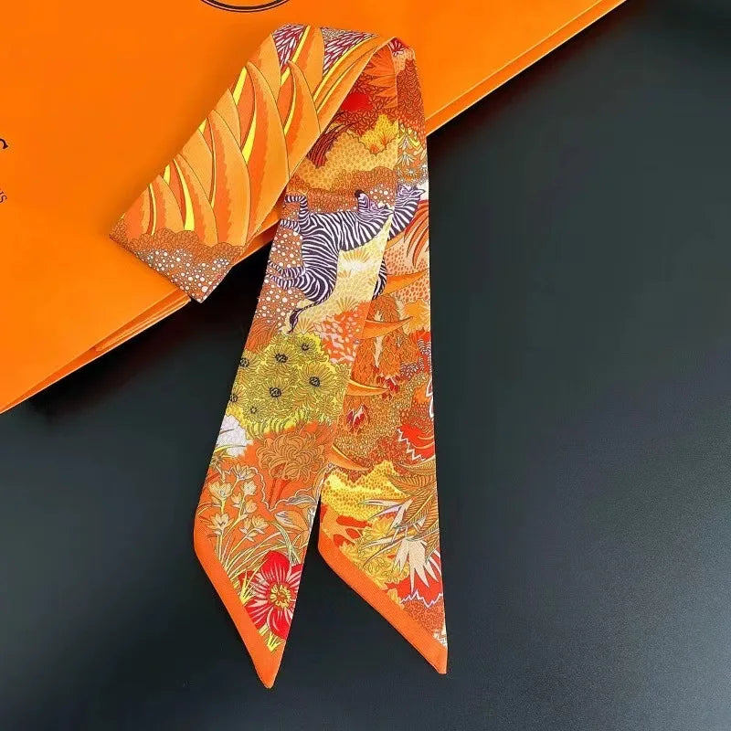 Women Long Scarf and Hair Tie Multifunctional Bandana - Smarsty