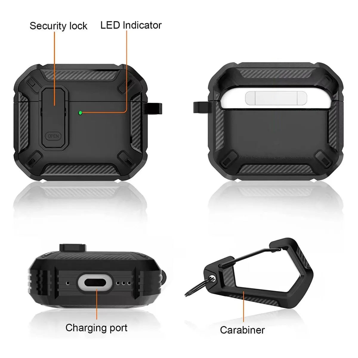 Luxury Shockproof Earphone Case for AirPods Pro - Smarsty