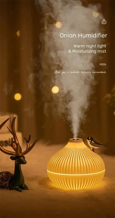Onion Shape Humidifier with Night Light for Quiet Sleep - Smarsty
