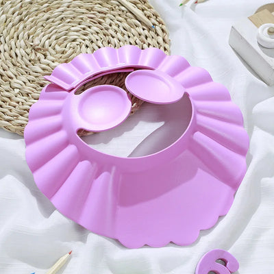 Baby Shower Soft Cap Adjustable Hair Wash Hat for Kids Ear Protection Safe Children Shampoo Bathing Shower Protect Head Cover - Smarsty