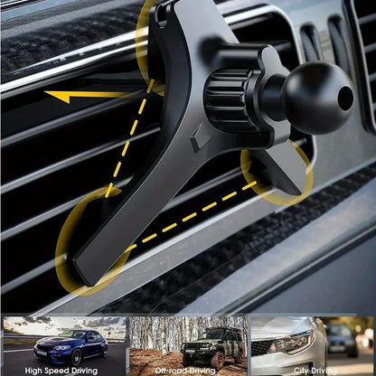 Car Phone Holder Air Vent Clip Mount 17mm Ball Head - Smarsty