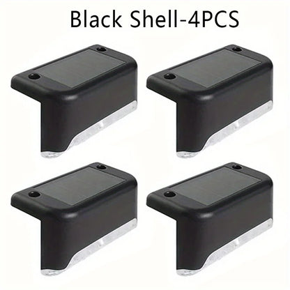 4 Pack LED Solar Stair Lights for Safe Outdoor Lighting - Smarsty