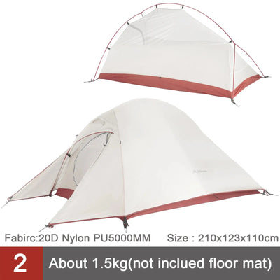 BISINNA Ultralight Camping Tent Backpack Tent 20D Nylon Waterproof Outdoor Hiking Travel Tent Cycling Tent 1-2 Person by Smarsty