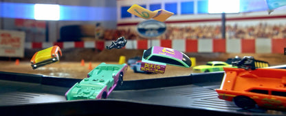 VATOS CRASH RACERS Track Speed Collision Racing Car Set Rechargeable Cars The Fast and The Furious Racing Toys Gifts Kids Game