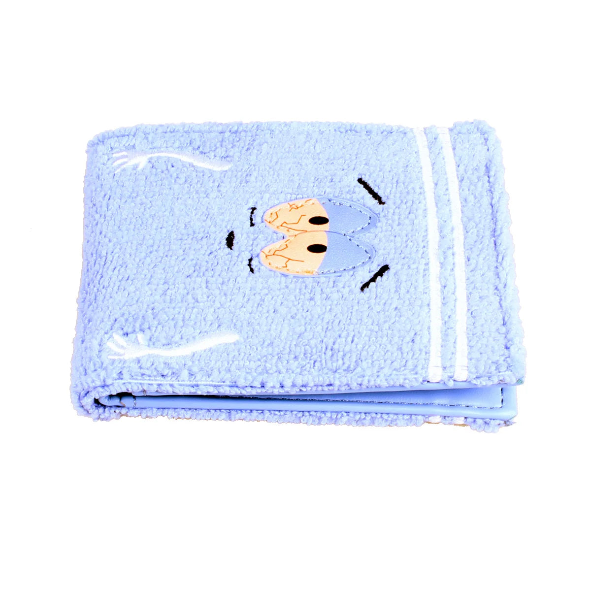 Towel cloth embroidered anime fashion wallet, designer personalized ID card holder - Smarsty