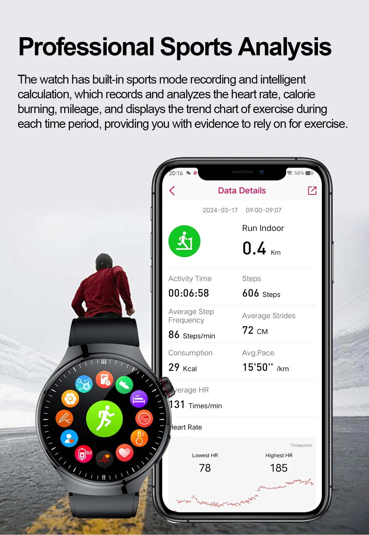 2025 Smart Health Watch with Blood Oxygen and ECG - Smarsty