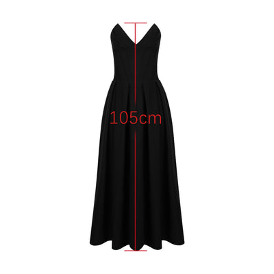 Suninheart Black Elegant Wedding Events Dress Sexy Strapless Corset Dress Midi Christmas Party Dresses for Women Clothing 2023 - Smarsty