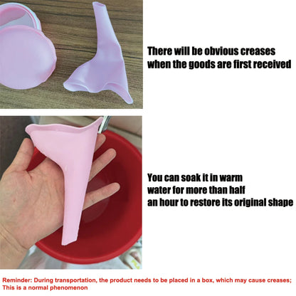 Female Urinal for Women Portable Urination Device Pee Funnel With Packaging Box for Travel Camping Hiking and Outdoor Activities