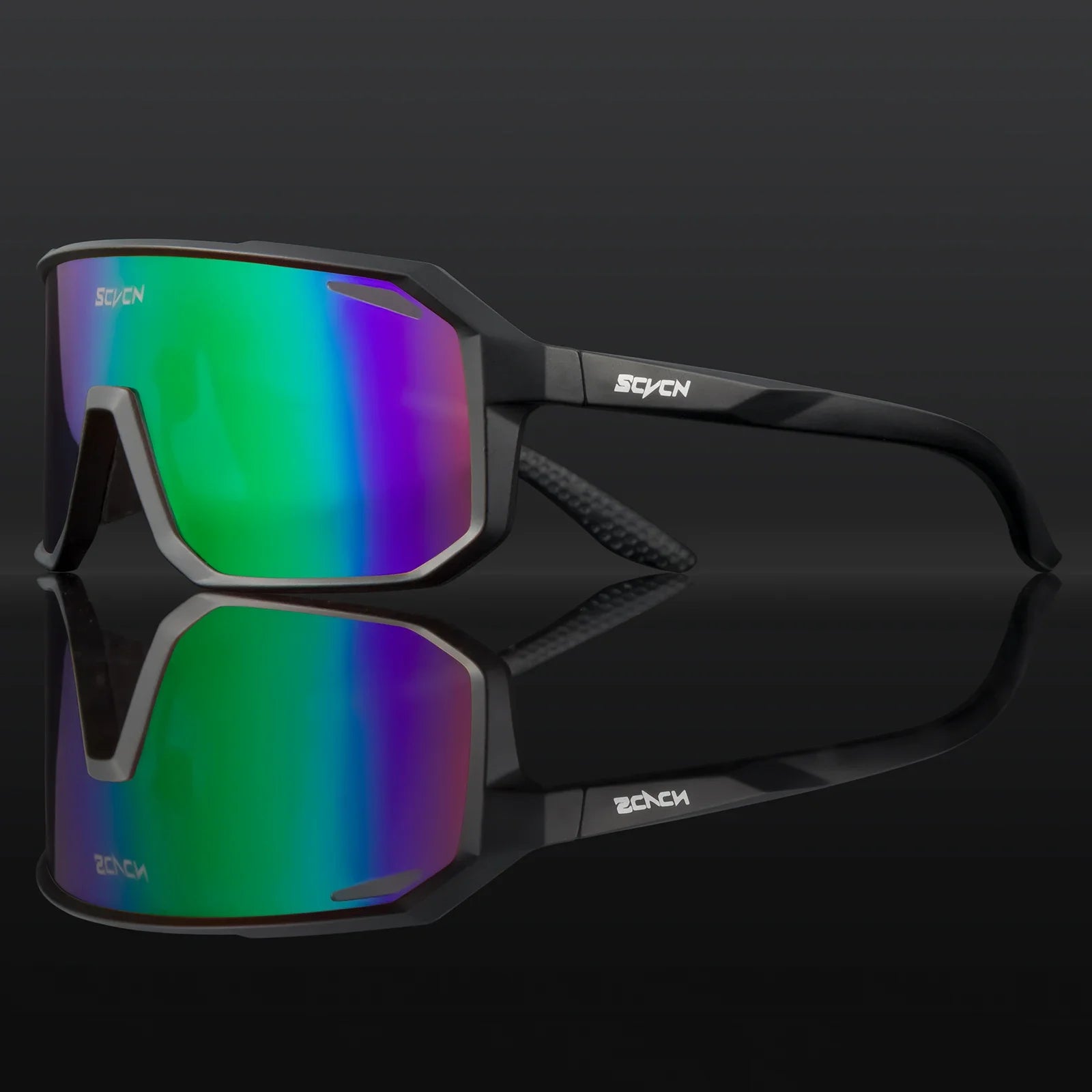 SCVCN Photochromic Cycling Glasses Bike Mountain Bicycle Golf UV400 Sunglasses Sport Protection Glasses for Men Women Baseball