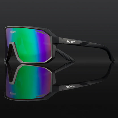 SCVCN Photochromic Cycling Glasses Bike Mountain Bicycle Golf UV400 Sunglasses Sport Protection Glasses for Men Women Baseball