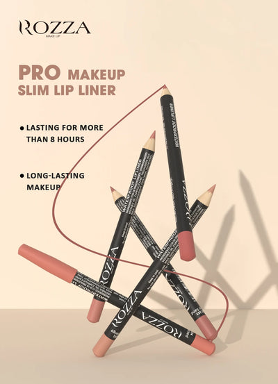 Rozza Waterproof Lip Liner Pencil Set for Long Lasting Wear - Smarsty