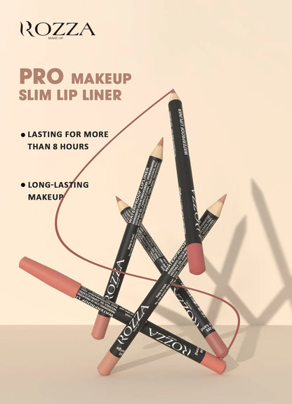 Rozza Waterproof Lip Liner Pencil Set for Long Lasting Wear - Smarsty