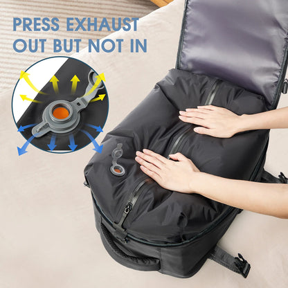 Vacuum Backpack Travel Bag for Men Large Capacity Backpack Business Laptop Backpack Women Men Expandable Backpack School Bag - Smarsty