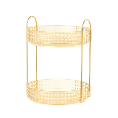 Multifunctional Lipstick Storage Box Rotating Drawer Makeup Box Transparent Desktop Skin Care Product Storage Rack by Smarsty