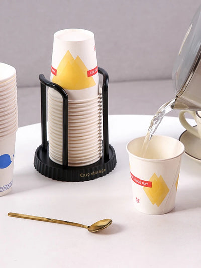 Household Disposable Paper Cup Holder, Desktop Paper Cup Storage Rack, Suitable For Living Room, Dining Room And Other Cup Taker by Smarsty