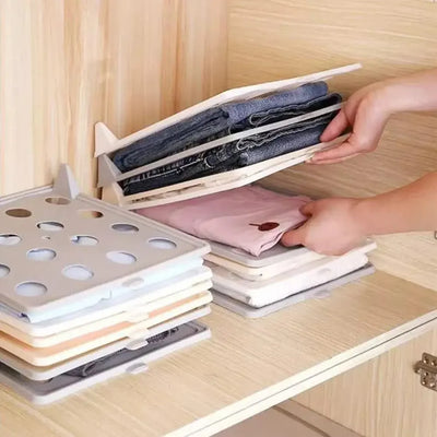 20PCS Shirt Storage Board Stackable T-shirt Organizer Folding Clothes Board Multifunctional Portable Clothes Storage with Handle by Smarsty