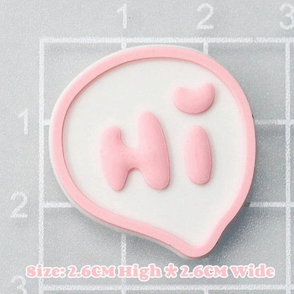 MINISO Pink Hello Kitty Charming Shoe Accessories Cute Cartoon Characters Detachable Shoe Buckles New Sandals Decoration Gift