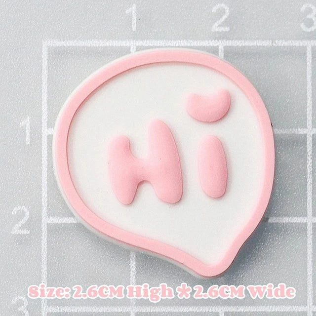 MINISO Pink Hello Kitty Charming Shoe Accessories Cute Cartoon Characters Detachable Shoe Buckles New Sandals Decoration Gift