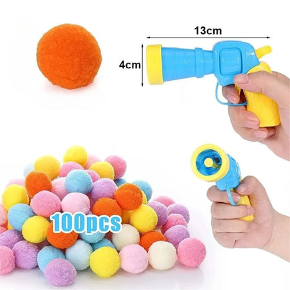 Interactive Cat Toy Shooting Gun with Plush Balls - Smarsty