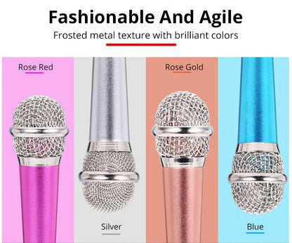 Portable 3.5mm Stereo Microphone for Karaoke and Recording - Smarsty