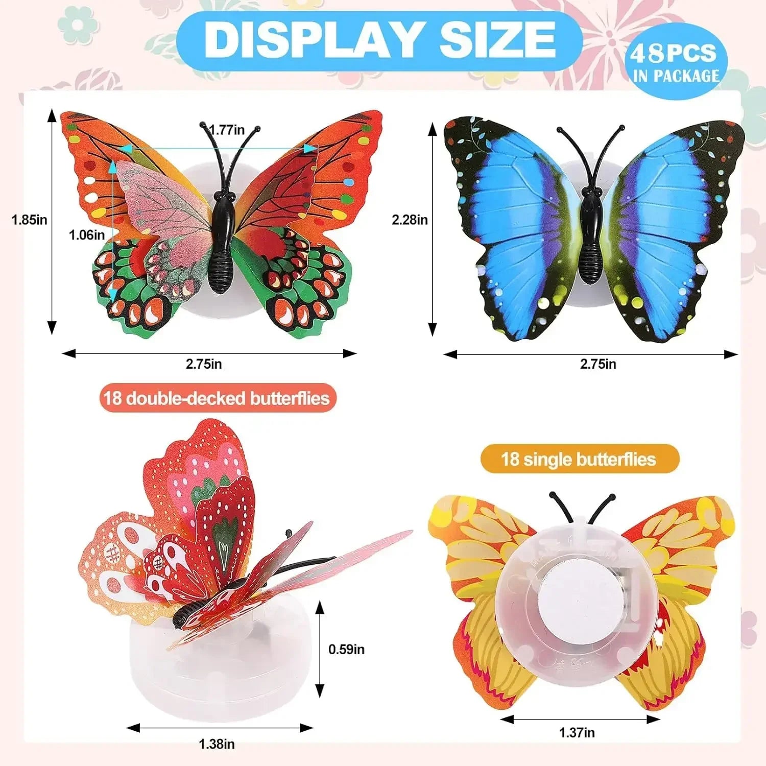 3D LED Butterfly Wall Stickers for Creative Decor - Smarsty