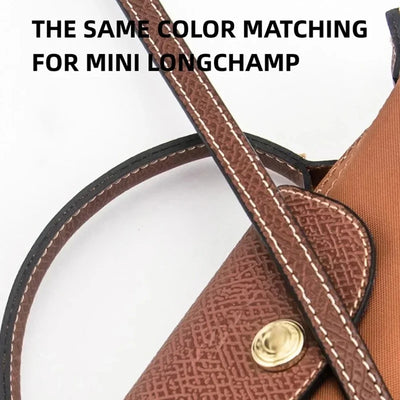 1 Set Bag Strap For Longchamp Mini Punch-free Genuine Leather Shoulder Strap Set Transformation Crossbody Strap Bag Accessories - Smarsty