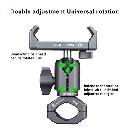 Motorcycle Phone Holder Handlebar Mount Quick Disassembly - Smarsty