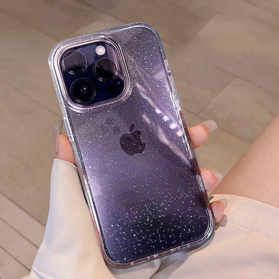 Clear Glitter Silicone Phone Case For iPhone Shockproof - Smarsty