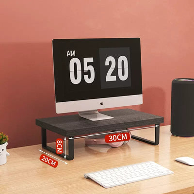 30/40/50cm Monitor Raised Shelf Office Laptop Bracket Desktop Computer Stand Desktop Rack Home Storage Holders Organizer by Smarsty
