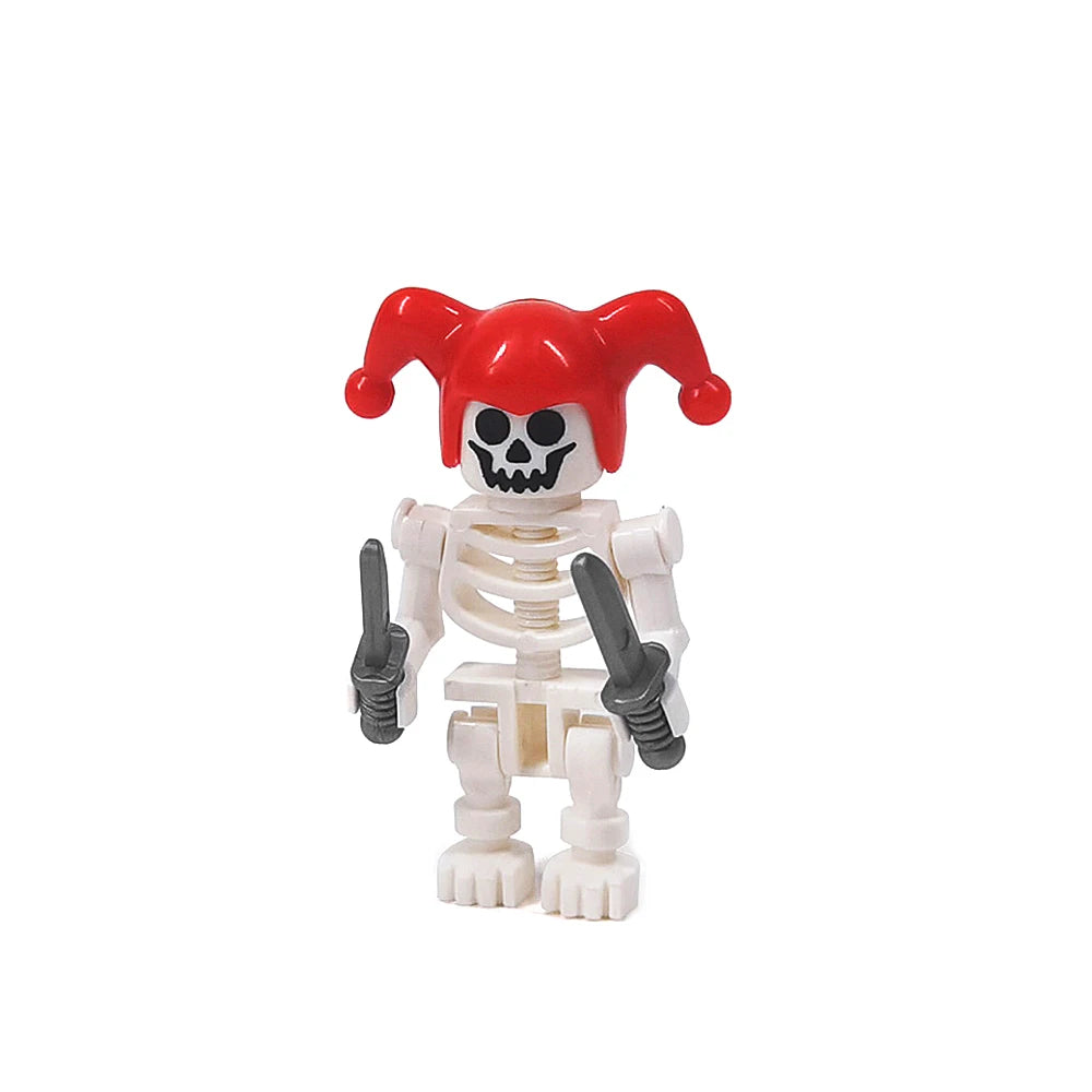 MOC Halloween Skeleton Army Mini Doll Building Blocks DIY Assembled Building Blocks Character Doll Skeleton Horse Ornaments Toy
