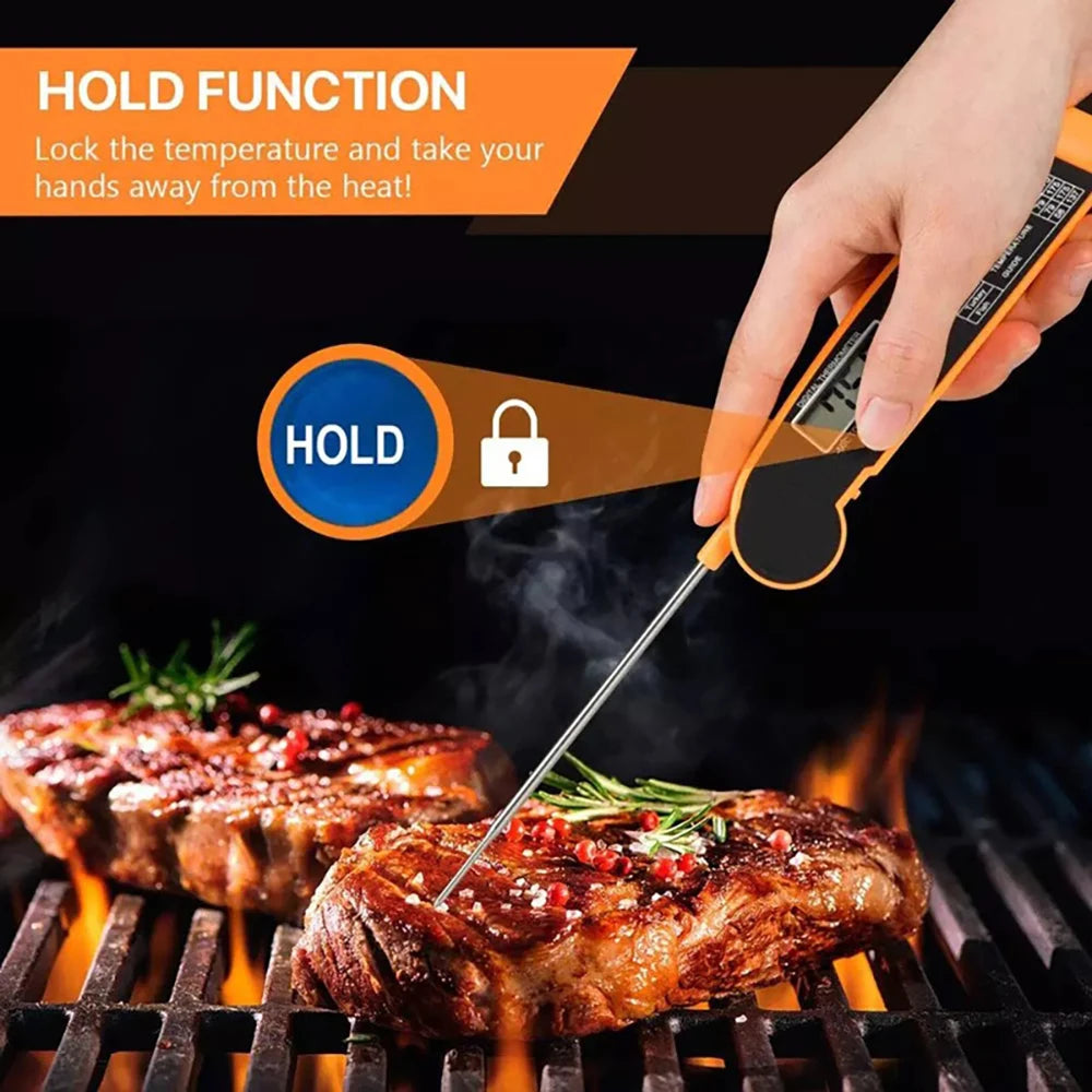 Foldable Digital Food Thermometer for Perfect Cooking - Smarsty
