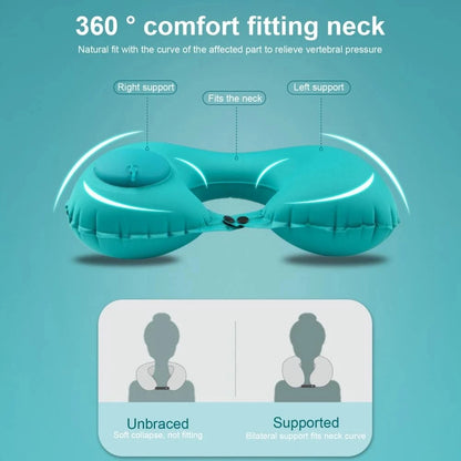 U Shape Inflatable Travel Pillow for Comfort and Support - Smarsty