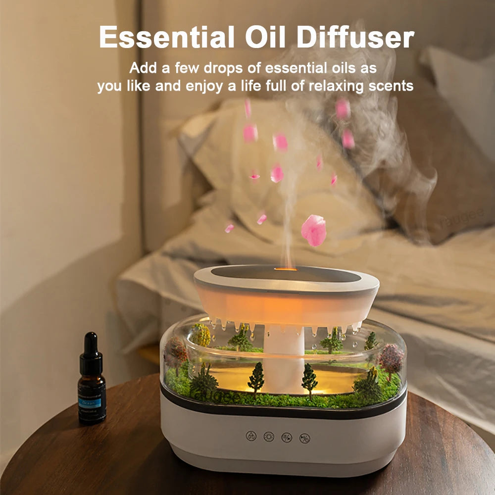 Colorful Ultrasonic Aroma Humidifier With Essential Oil Diffuser - Smarsty