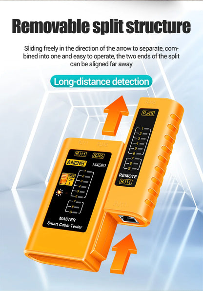 ANENG M469D Network Analyzer Tester for RJ45 and RJ11 - Smarsty