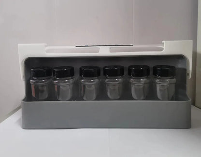 Plastic Seasoning Bottle Storage Rack Kitchen Seasoning Bottle Punch-free Adjustable Multi-functional Seasoning Jar Set