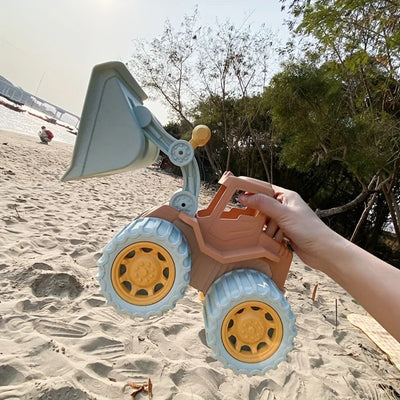 Beach Toys Construction Trucks for Toddler Toys Play Sand Toys Construction Cars for Boys Girls Dump Tractor Toy with Loader by Smarsty