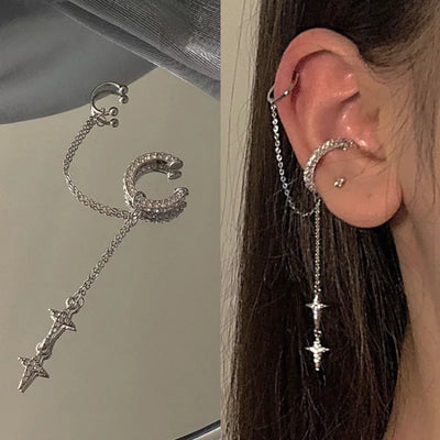 Fashion Minimalist Clip Earrings with Star Design for Women - Smarsty