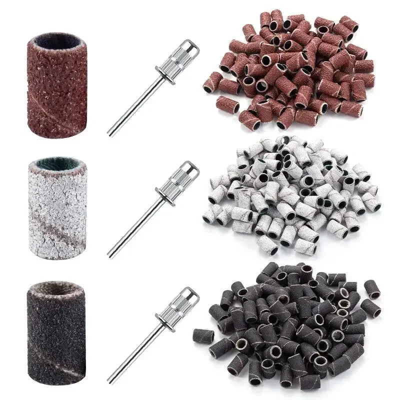 Professional Electric Nail Drill Set with 100 Granular Sand Strips - Smarsty