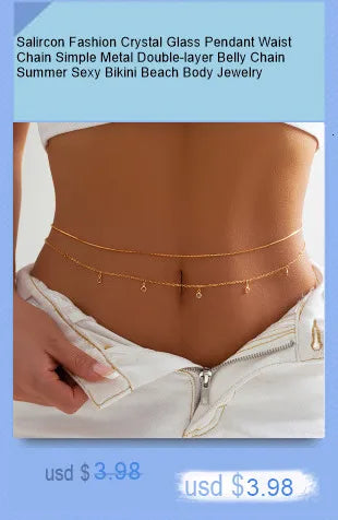 Bohemian Multi Layered Beaded Waist Chain Jewelry - Smarsty