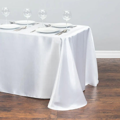 Rectangle Satin Tablecloth for Elegant Wedding Decor - Smarsty