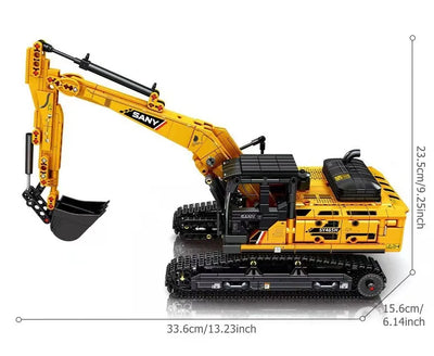 SEMBO BLOCK 1022pcs Excavator Models Building Blocks MOC City Construction Engineering Vehicle Bricks Educational Toys Boys Gift - Smarsty