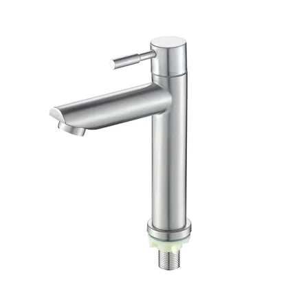 Stainless Steel Single Cold Bathroom Faucet Durable Design - Smarsty