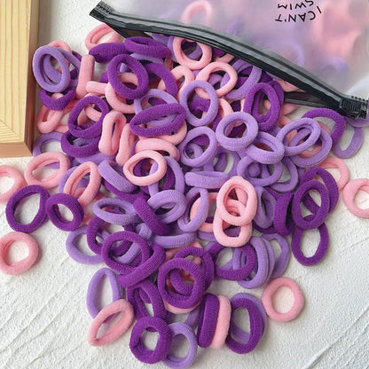 Kids Colorful Elastic Hair Bands Soft Non Slip Scrunchies - Smarsty